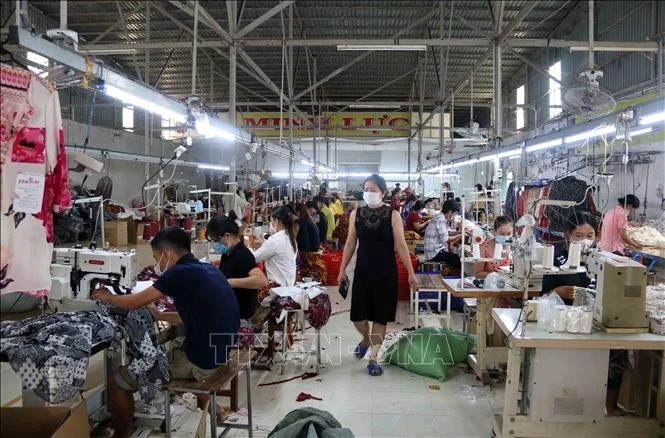 Công ty TNHH may mặc Minh Lực, huyện Cầu Ngang được tiếp cận nguồn vốn vay từ Quỹ Hỗ trợ phụ nữ phát triển của Hội Liên hiệp phụ nữ tỉnh Trà Vinh. Ảnh tư liệu: Thanh Hòa/TTXVN