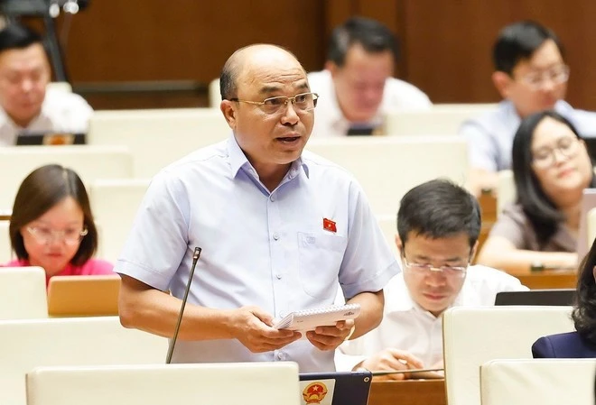 Đại biểu Quốc hội tỉnh Bà Rịa-Vũng Tàu Đỗ Văn Yên phát biểu.