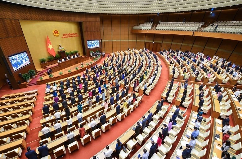 Quang cảnh một phiên họp của Quốc hội khóa XV.