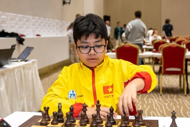 Đầu Khương Duy giành "cú đúp" HCV thế giới cờ nhanh, cờ chớp lứa tuổi U14