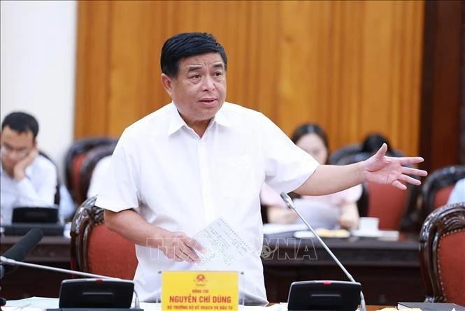 Bộ trưởng Bộ Kế hoạch và Đầu tư Nguyễn Chí Dũng. Ảnh: Dương Giang/TTXVN