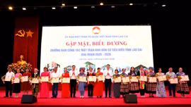 Biểu dương 99 trưởng ban công tác mặt trận tiêu biểu