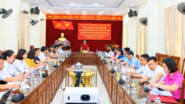 Đoàn giám sát của Ủy ban Trung ương MTTQ Việt Nam làm việc với xã Trấn Yên
