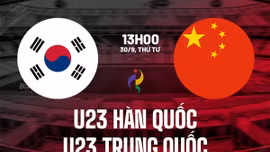 Nhận định U23 Trung Quốc vs U23 Hàn Quốc, 13h00 hôm nay (30/9)