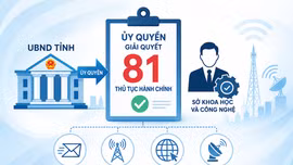 Ủy quyền giải quyết 81 thủ tục hành chính trong lĩnh vực bưu chính, viễn thông và internet, tần số vô tuyến điện