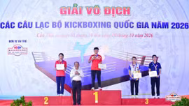 Kickboxing Lào Cai giành 3 huy chương Vàng tại Giải Vô địch câu lạc bộ quốc gia năm 2026