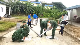 Chung tay “Thắp sáng bản làng” ở khu tái định cư biên giới Trịnh Tường