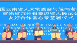 HĐND tỉnh Lào Cai và cơ quan Đại hội đại biểu nhân dân tỉnh Vân Nam (Trung Quốc) tăng cường hợp tác nâng cao chất lượng hoạt động của cơ quan dân cử