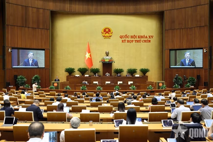 Quốc hội nghe báo cáo giải trình, tiếp thu, chỉnh lý dự thảo Luật Công nghiệp công nghệ số.