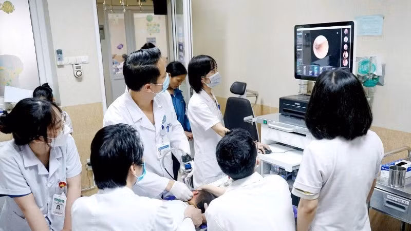 Đánh giá tình trạng bệnh cho bệnh nhi tại Bệnh viện Tai mũi họng.