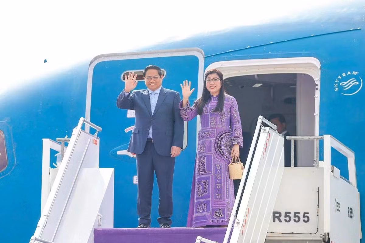 Thủ tướng Phạm Minh Chính và Phu nhân Lê Thị Bích Trân.