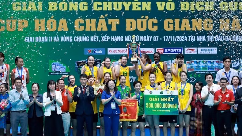 VTV Bình Điền Long An đăng quang chức vô địch quốc gia 2024, tháng 11/2024.