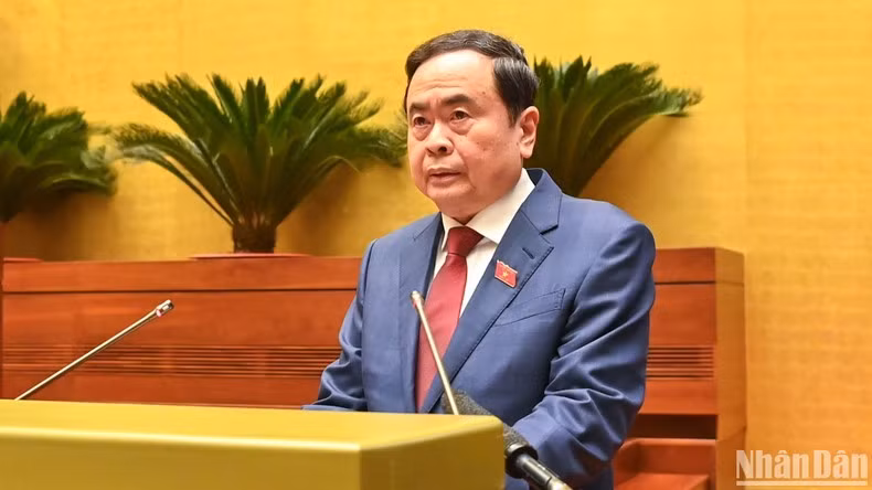 Chủ tịch Quốc hội Trần Thanh Mẫn phát biểu khai mạc Kỳ họp.