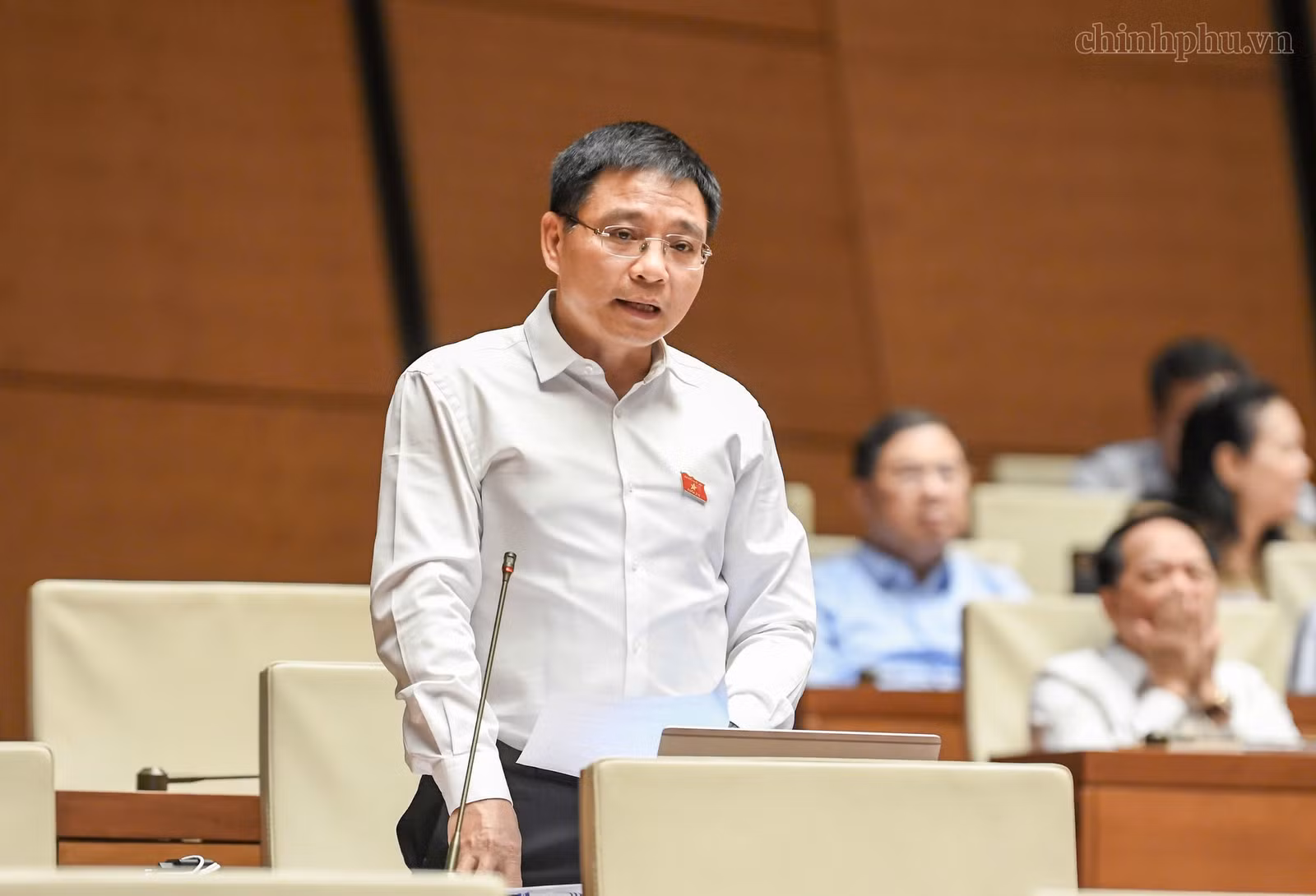 Phó Thủ tướng Nguyễn Văn Thắng phát biểu trước Quốc hội - Ảnh chinhphu.vn/Nhật Bắc