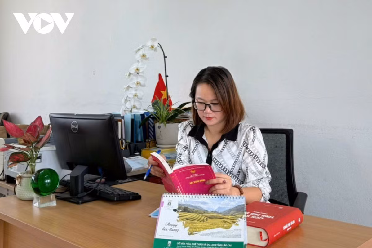 Bà Hoàng Thị Kim Thanh - Phó Trưởng khoa Xây dựng Đảng, Trường Chính trị tỉnh Lào Cai.