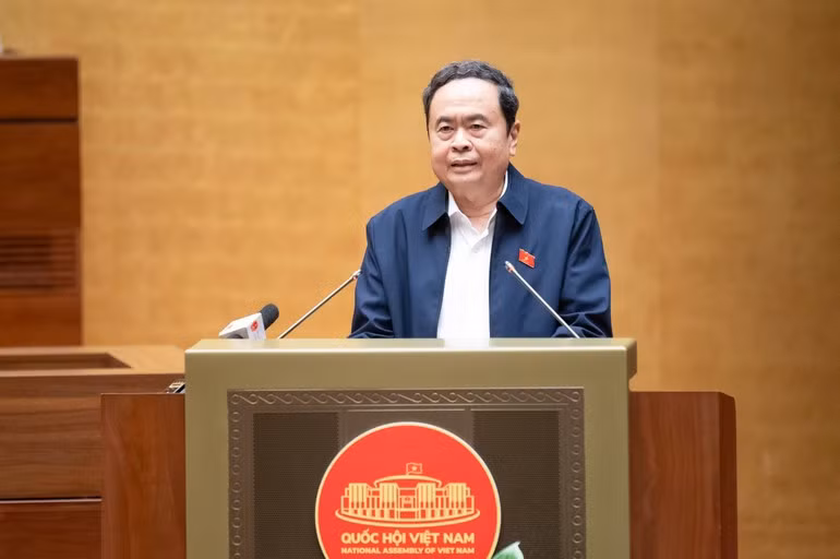 Chủ tịch Quốc hội Trần Thanh Mẫn phát biểu chỉ đạo hội nghị.