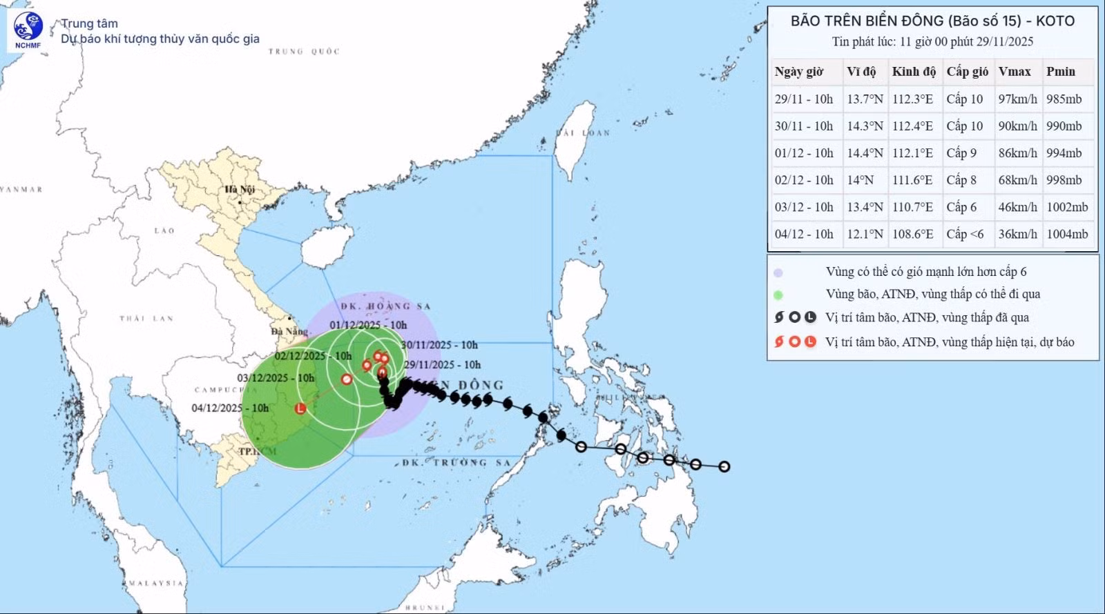 Bão số 15 di chuyển chậm và có xu hướng suy yếu dần ảnh 1