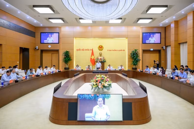 Quang cảnh cuộc họp tại Nhà Quốc hội. (Ảnh: Duy Linh)