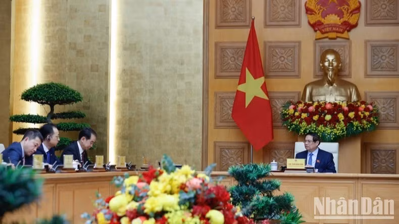 Quang cảnh buổi tiếp.