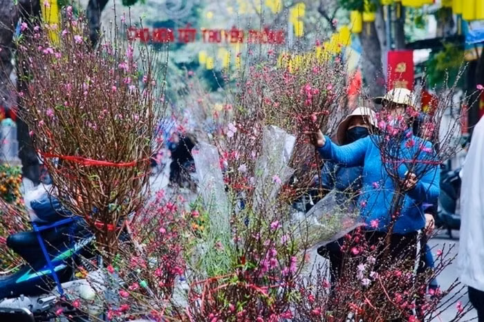 Chợ hoa ngày giáp tết.