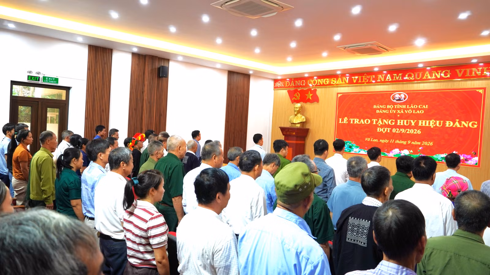 Quang cảnh buổi lễ.