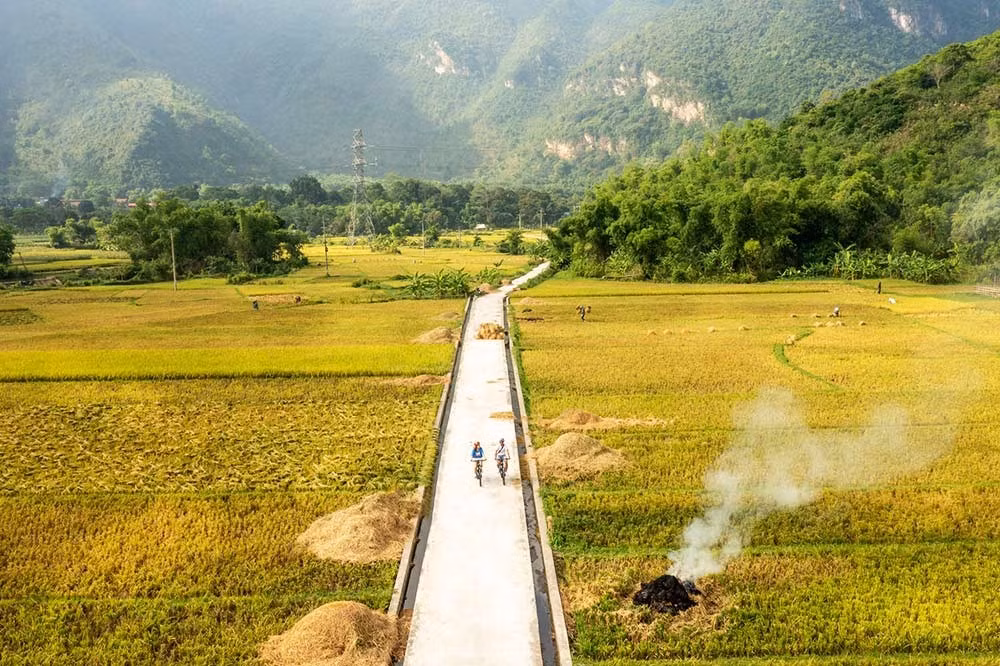 Hòa Bình sở hữu những cánh đồng lúa bạt ngàn.