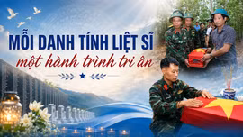 Mỗi danh tính liệt sĩ một hành trình tri ân