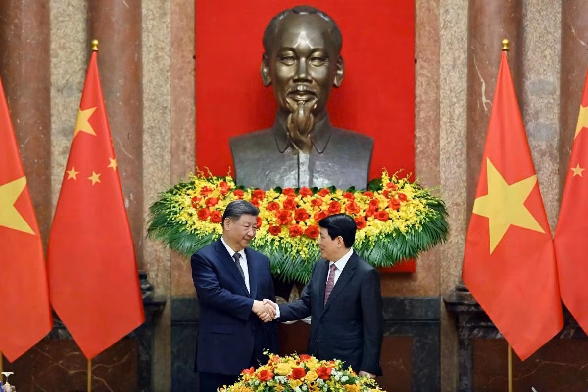 Chủ tịch nước Lương Cường hội đàm với Tổng Bí thư, Chủ tịch nước Trung Quốc Tập Cận Bình