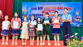 Sôi nổi Giải Bơi tuổi thơ Bắc Cường năm 2026