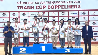 Lào Cai giành 3 huy chương nội dung cờ nhanh tại Giải Vô địch Cờ vua trẻ quốc gia năm 2025