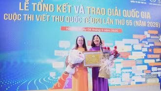 Trường THCS Lý Tự Trọng giành giải tập thể tại Cuộc thi Viết thư Quốc tế UPU lần thứ 55