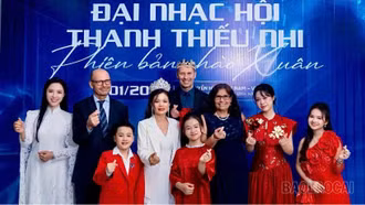 Học sinh Lào Cai tham dự Đại nhạc hội thanh thiếu nhi