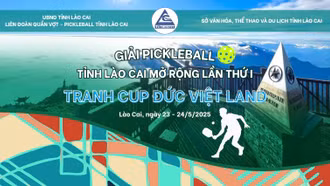 Khai mạc giải Pickleball tỉnh Lào Cai mở rộng lần thứ I “Tranh Cup Đức Việt Land”, năm 2025