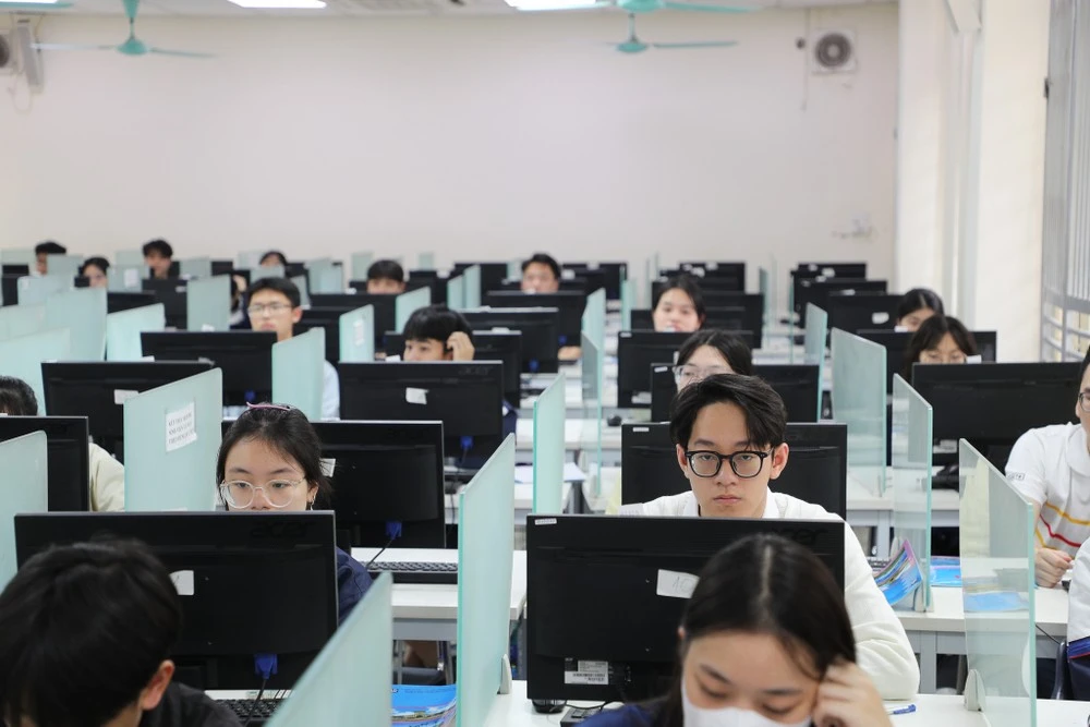 Thí sinh dự thi Đánh giá năng lực.