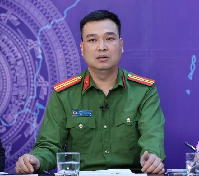 Thiếu tá Đào Đình Nam, Phó Giám đốc Trung tâm Nghiên cứu, ứng dụng dữ liệu dân cư và căn cước công dân, Trung tâm dữ liệu quốc gia về dân cư (C06), Bộ Công an.