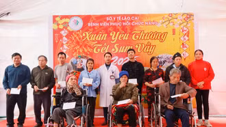 Ấm áp chương trình Xuân yêu thương - Tết sum vầy tại Bệnh viện Phục hồi chức năng tỉnh