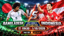 Indonesia vs Bangladesh 19h30 ngày 1/10: Link trực tiếp, nhận định dự đoán