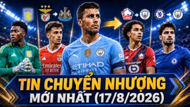 Chuyển nhượng hôm nay 17/8: Barcelona chốt giá Rodri 65,4 triệu bảng