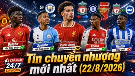 Tin chuyển nhượng hôm nay 22/8: MU đạt thỏa thuận Baleba