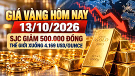 Giá vàng hôm nay 13/10: Vàng miếng, vàng nhẫn đồng loạt giảm trước CPI Mỹ