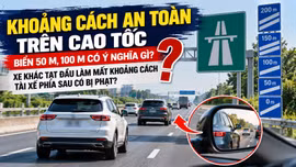 Xe khác tạt đầu làm mất khoảng cách an toàn, tài xế phía sau có bị phạt?