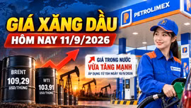 Giá xăng dầu hôm nay 11/9: Dầu thế giới tiếp tục tăng vọt