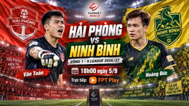 Hải Phòng vs Ninh Bình 18h ngày 5/9: Link xem trực tiếp, nhận định dự đoán