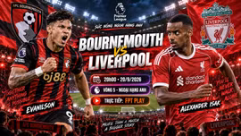 Bournemouth vs Liverpool 20h ngày 20/9: Link xem trực tiếp, nhận định dự đoán