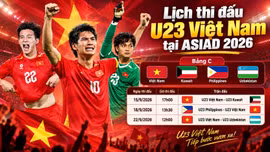 Lịch thi đấu bóng đá nam ASIAD 2026 của U23 Việt Nam mới nhất