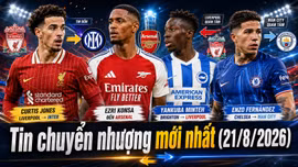 Tin chuyển nhượng hôm nay 21/8/2026: Arsenal chốt Konsa