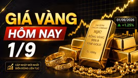 Giá vàng hôm nay 1/9: SJC giữ 148,7 triệu đồng, vàng thế giới hồi nhẹ