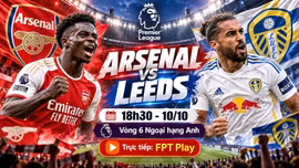 Arsenal vs Leeds 18h30 ngày 10/10: Link xem trực tiếp, nhận định dự đoán