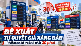 Đề xuất doanh nghiệp tự quyết giá xăng dầu, phải báo trước ít nhất 30 phút
