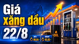 Giá xăng dầu hôm nay 22/8/2026: WTI trên 86 USD, Brent gần 94 USD